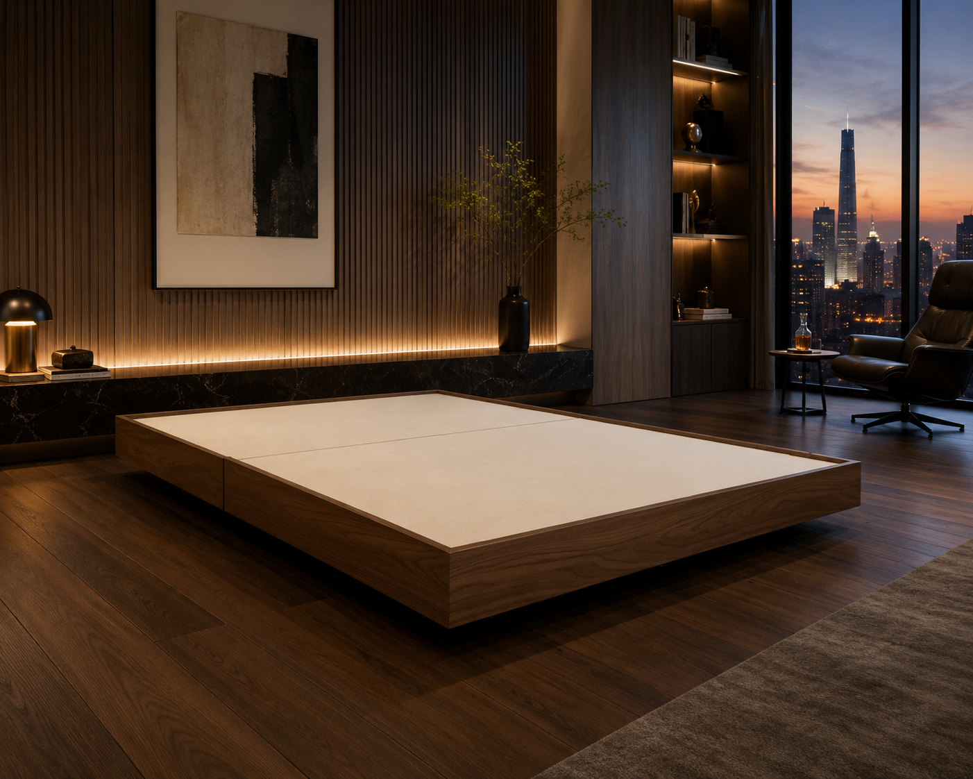 Wooden Slim Bed Base